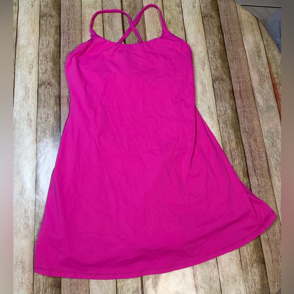 HALARA Hot Pink Strappy Swing Dress